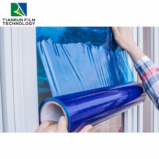 40um/50um/60um/70um/80um/100um Transparent/Blue PE Protective Film for Plastic Cover Protecting